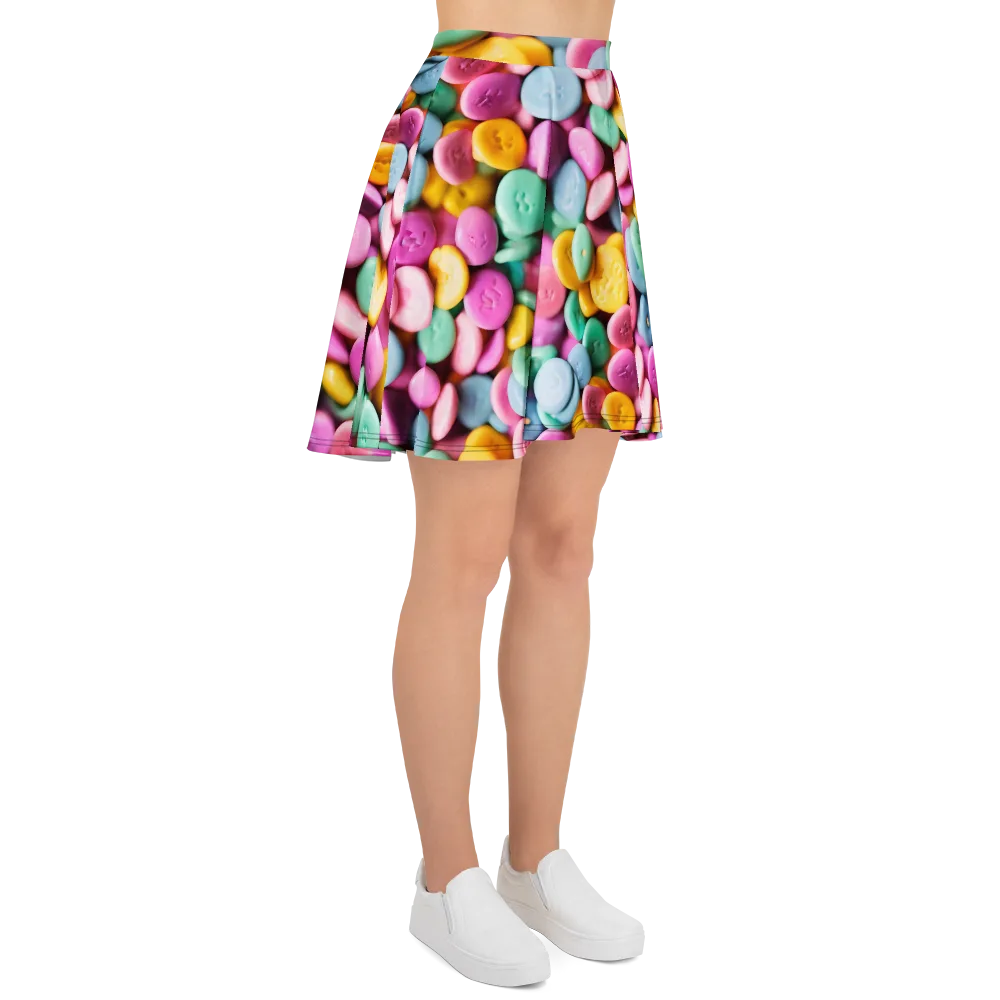 Candy Confetti on Skater Skirt — Right