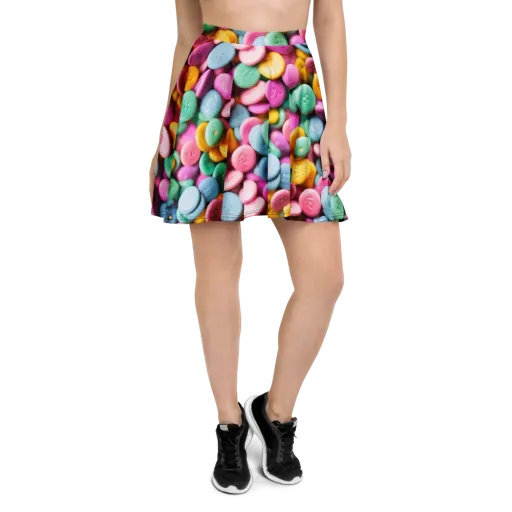 Candy Confetti on a Skater Skirt