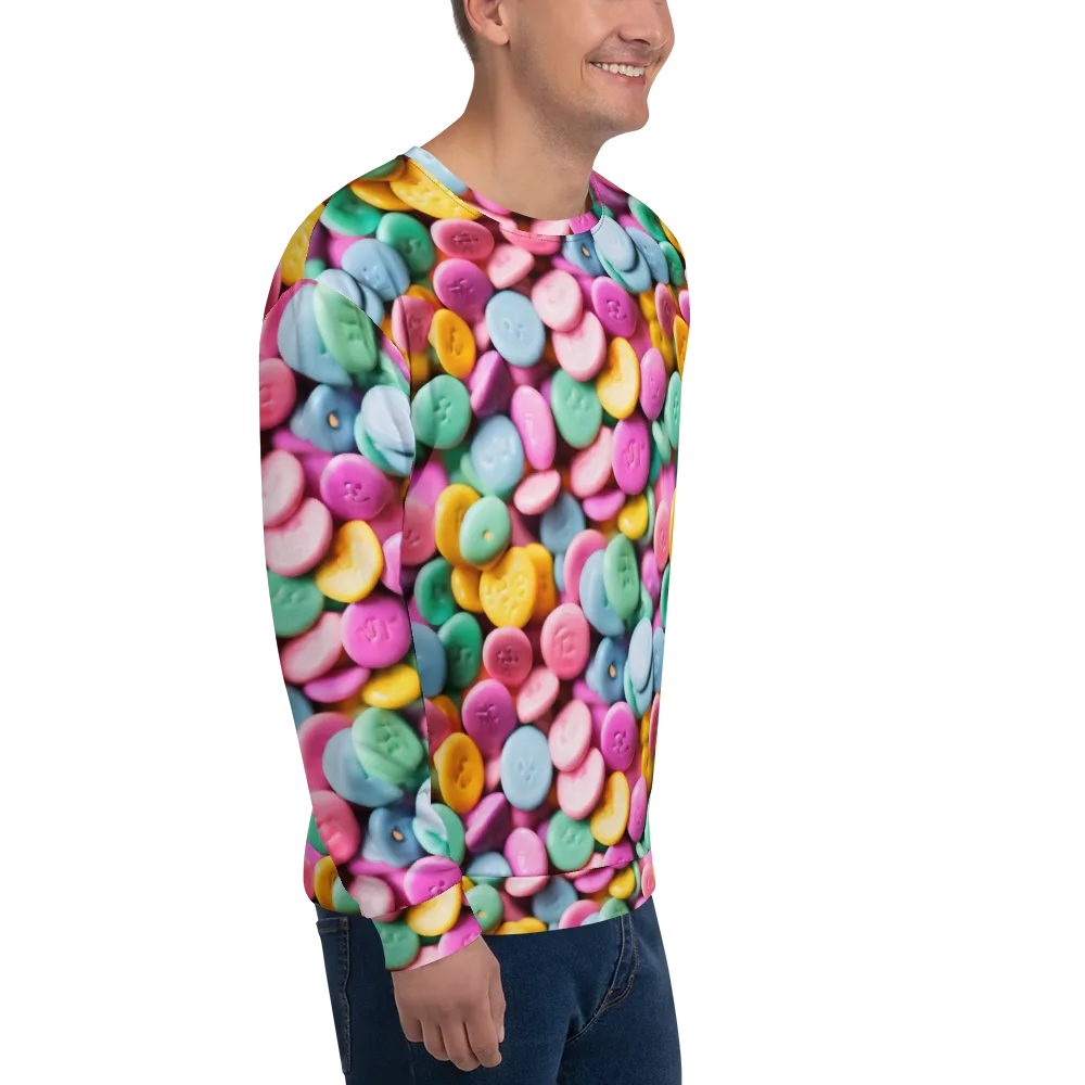 Candy Confetti on Sweatshirt — Right Front