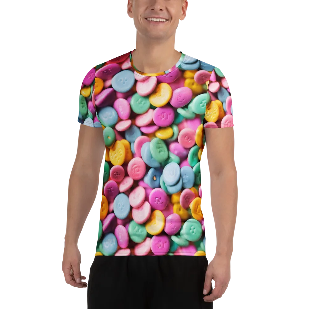 Candy Confetti on Men's Athletic T-Shirt — Front