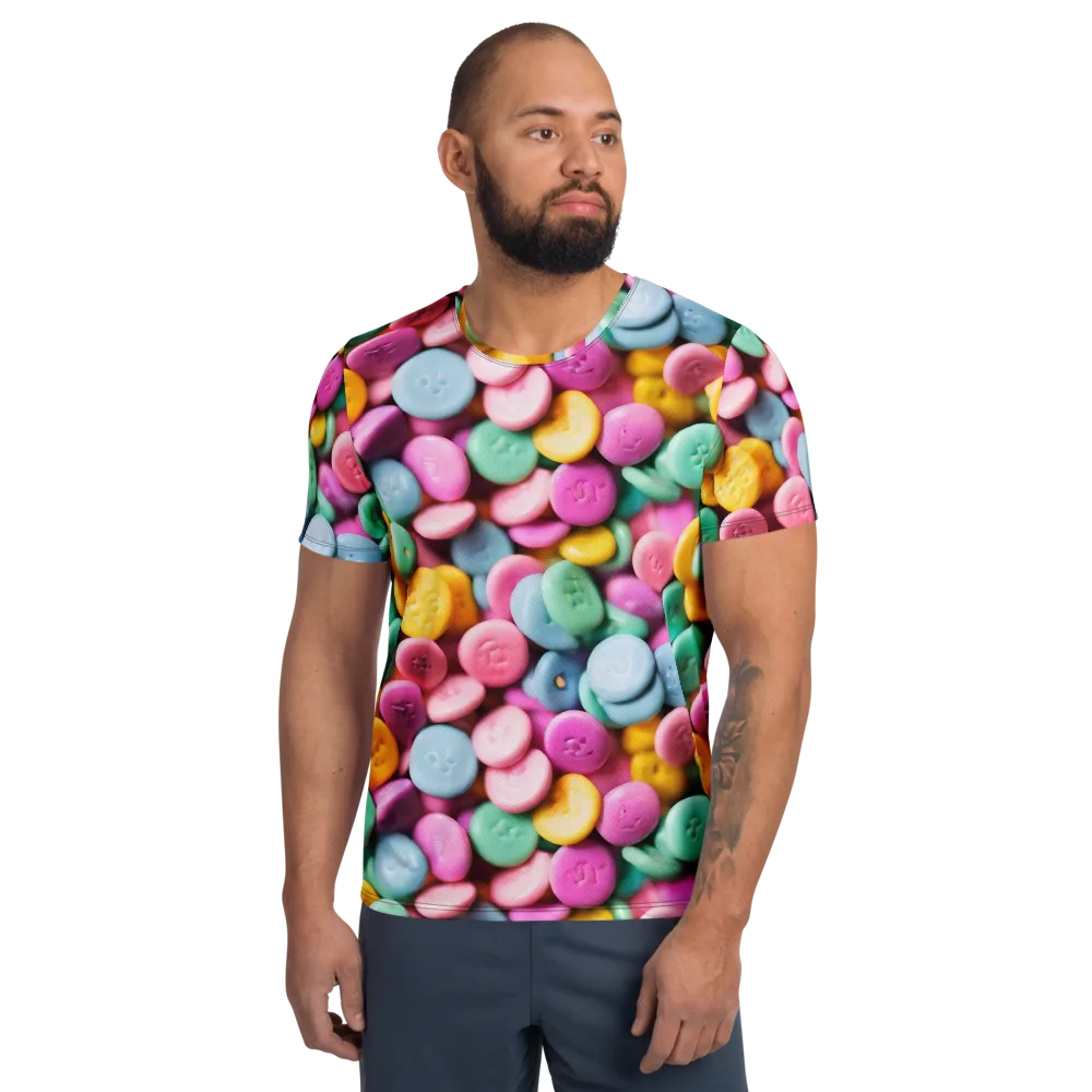 Candy Confetti on Men's Athletic T-Shirt — Front