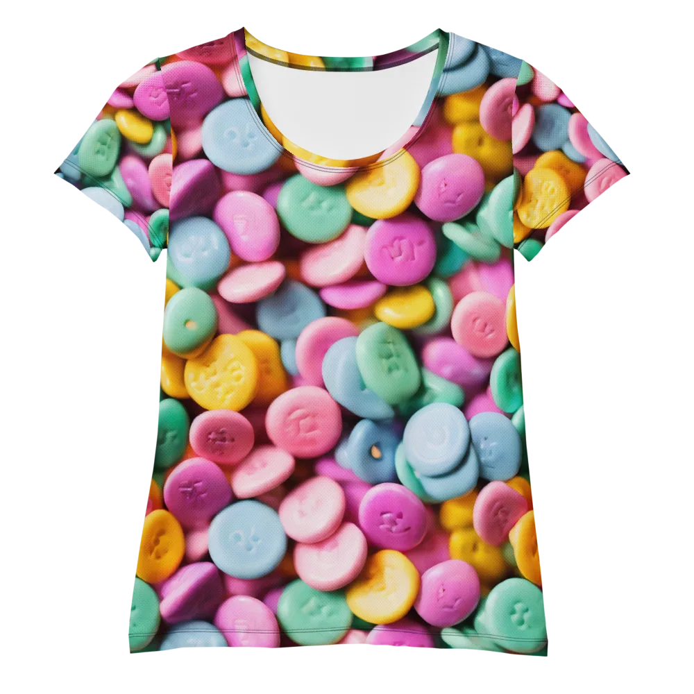 Candy Confetti on Women's Athletic T-Shirt — Front