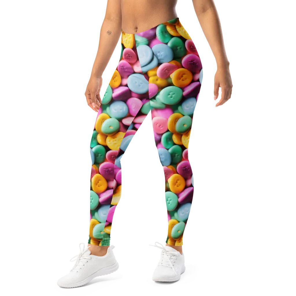Candy Confetti on Leggings — Left Front