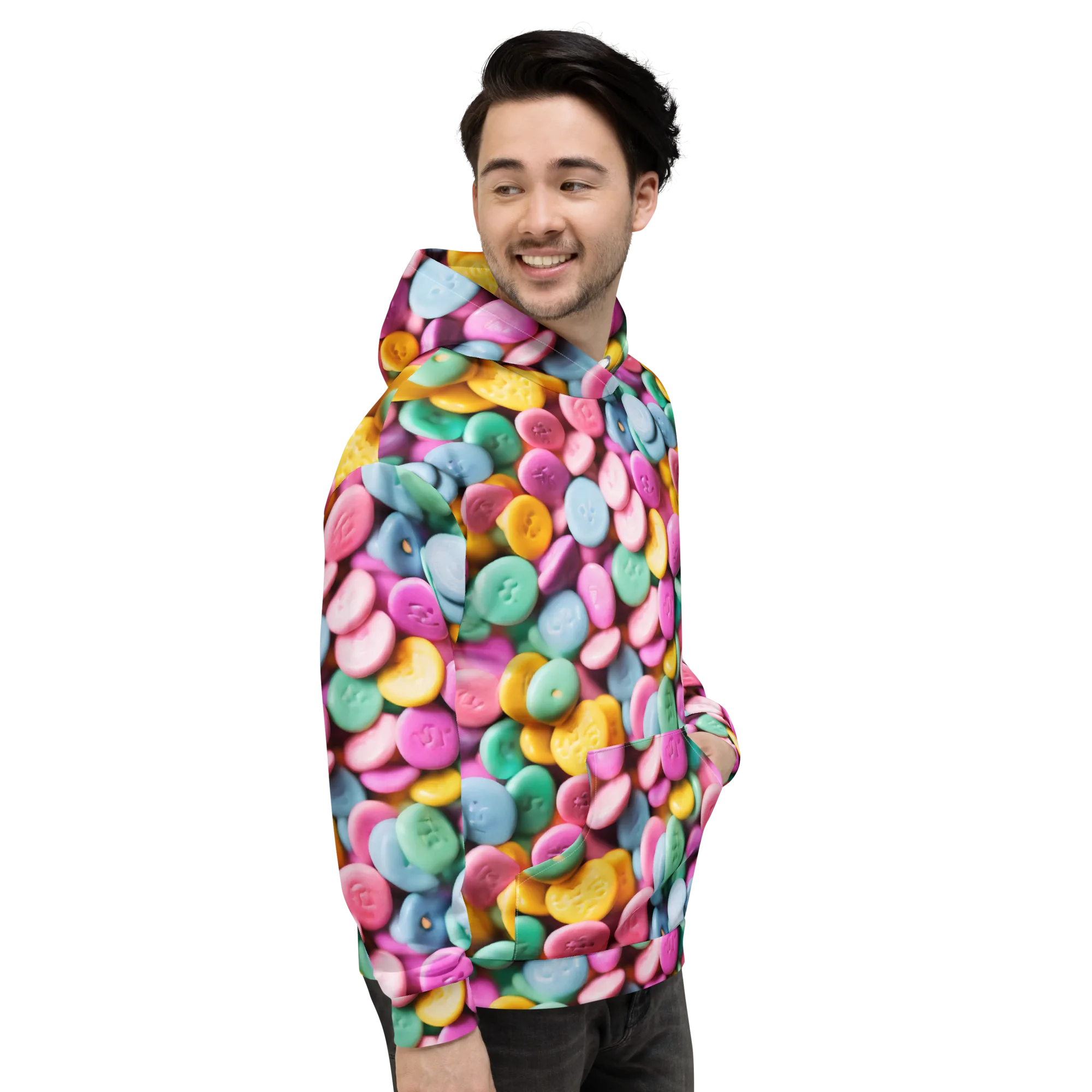 Candy Confetti on Hoodie — Right