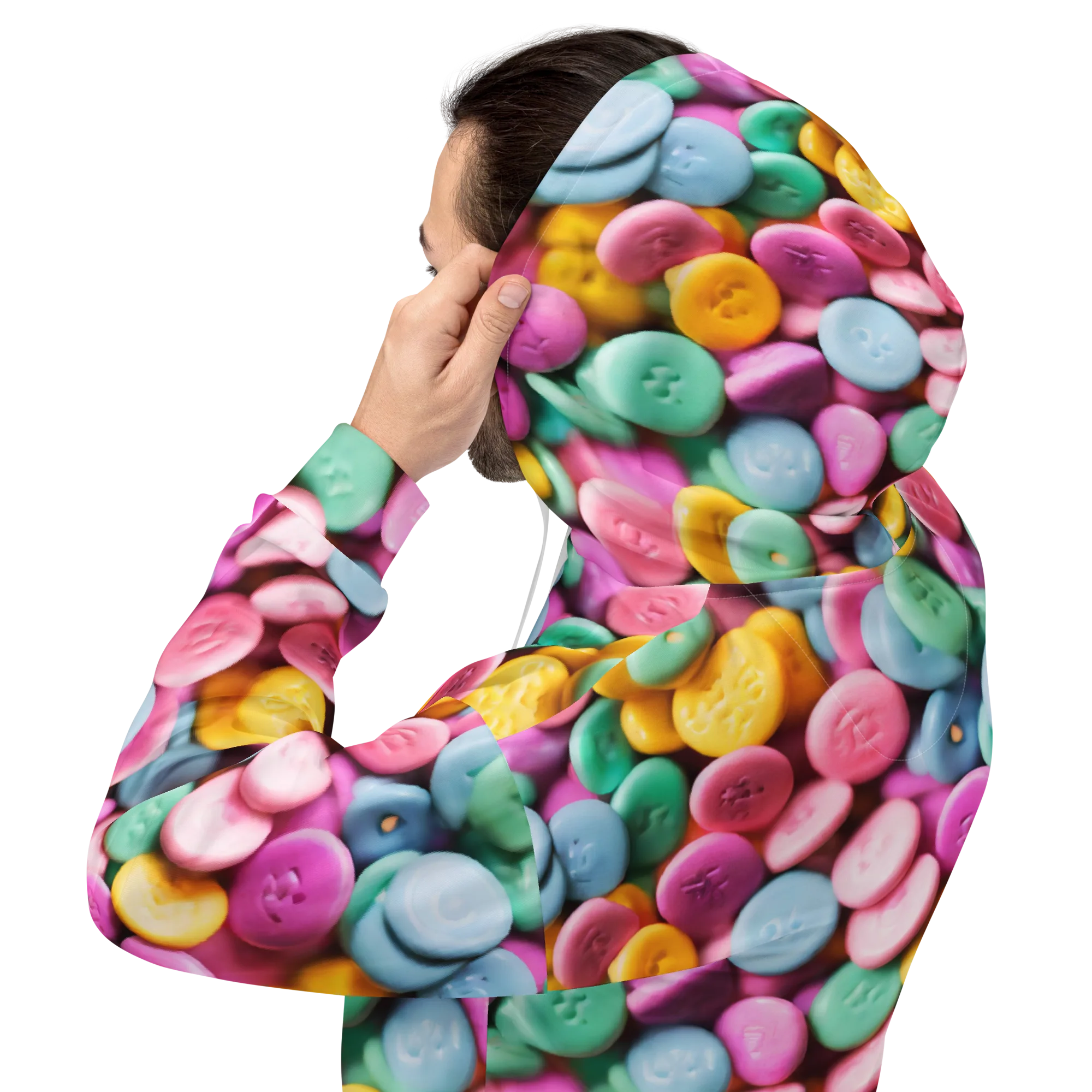 Candy Confetti on Hoodie — Back