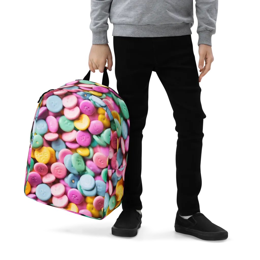 Candy Confetti on Minimalist Backpack — Zoomed-in