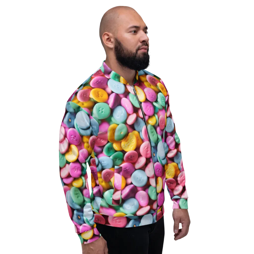 Candy Confetti on Bomber Jacket — Right