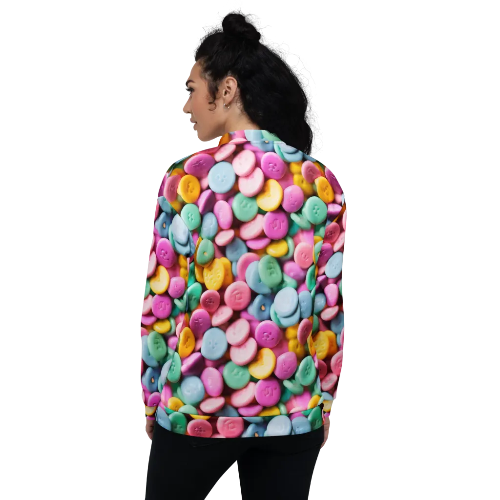 Candy Confetti on Bomber Jacket — Back