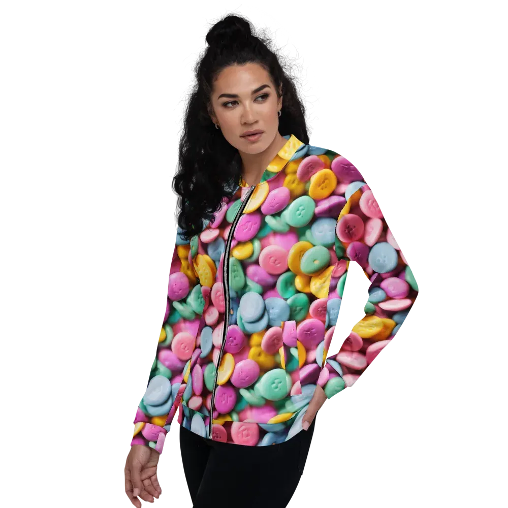 Candy Confetti on Bomber Jacket — Left