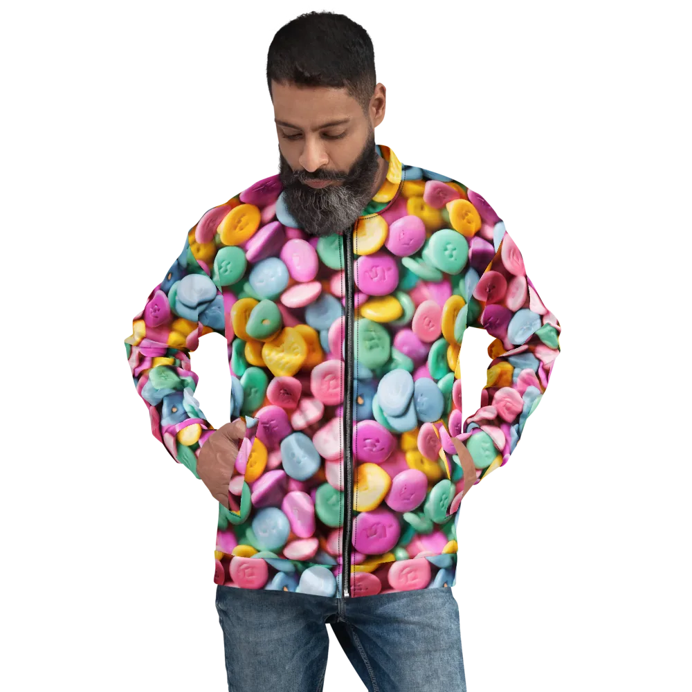 Candy Confetti on Bomber Jacket — Front