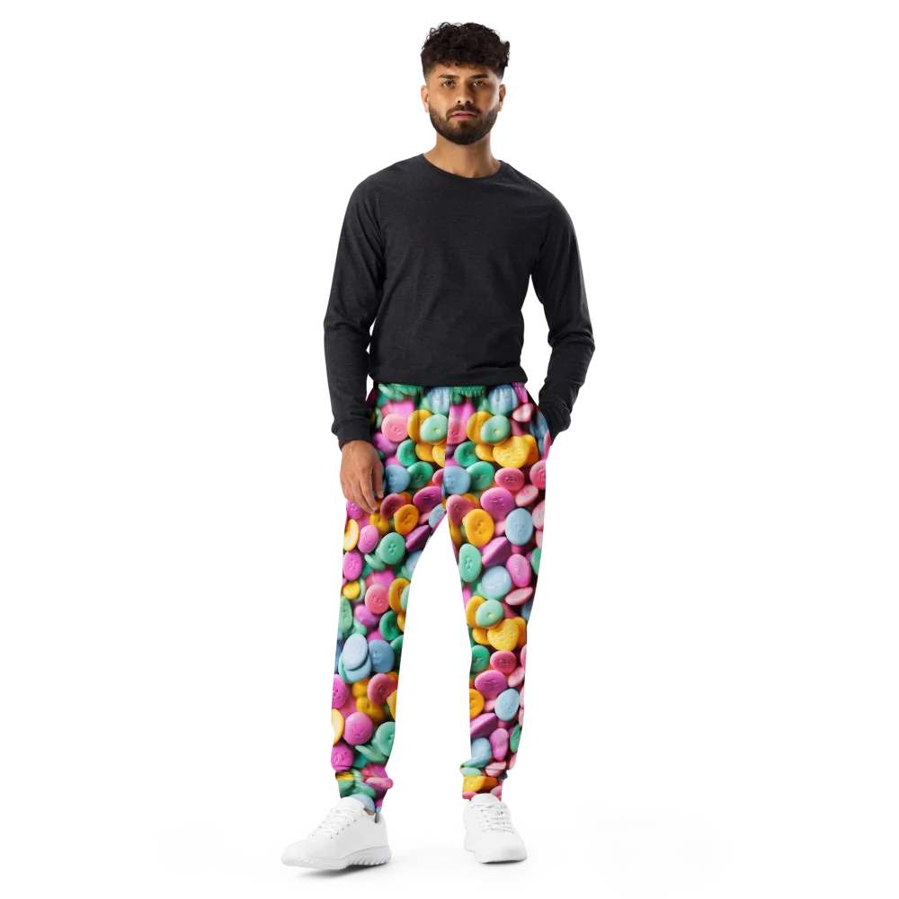 Candy Confetti on Men's Joggers — Front