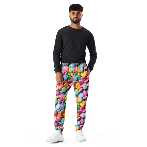 Candy Confetti on a Men's Joggers