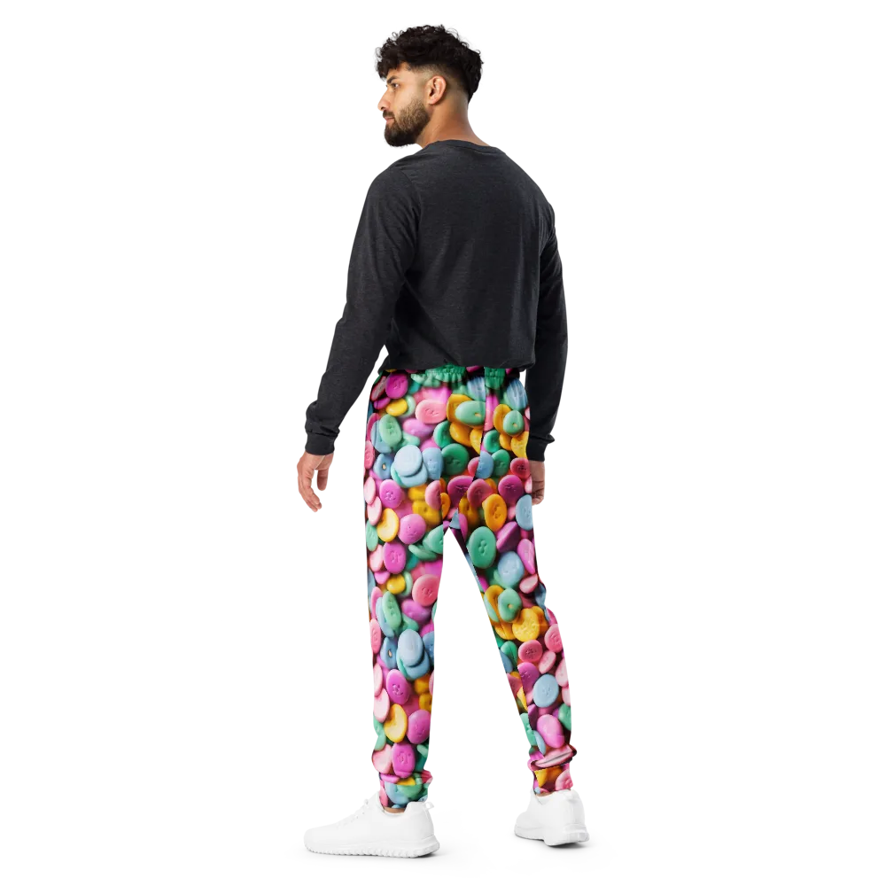 Candy Confetti on Men's Joggers — Back