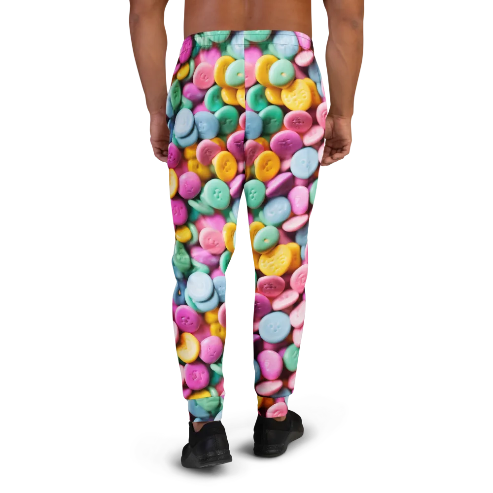 Candy Confetti on Men's Joggers — Back