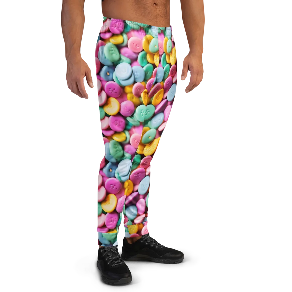 Candy Confetti on Men's Joggers — Right