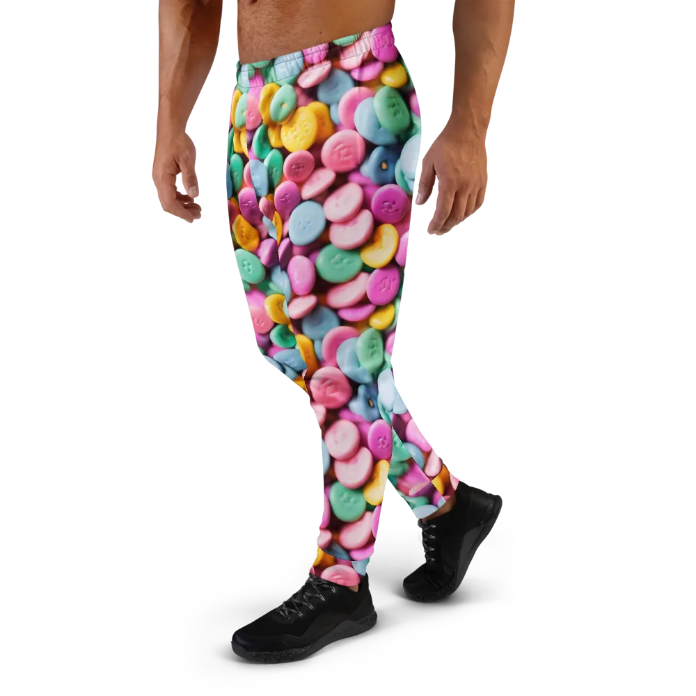 Candy Confetti on Men's Joggers — Left