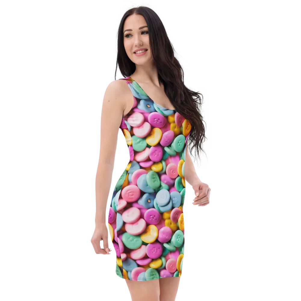 Candy Confetti on Bodycon Dress — Right Front