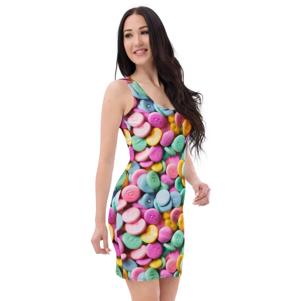Candy Confetti on Bodycon Dress — Right Front