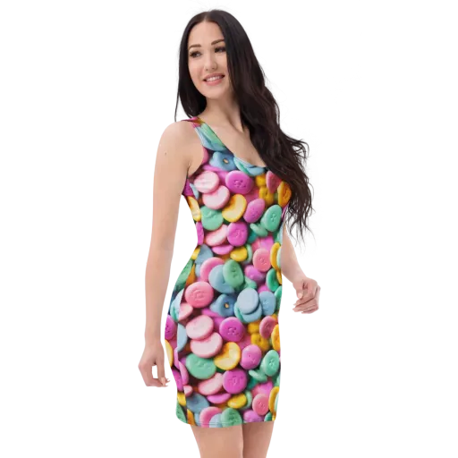 Candy Confetti on a Bodycon Dress