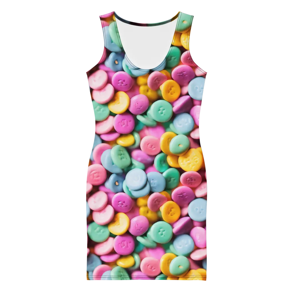 Candy Confetti on Bodycon Dress — Front