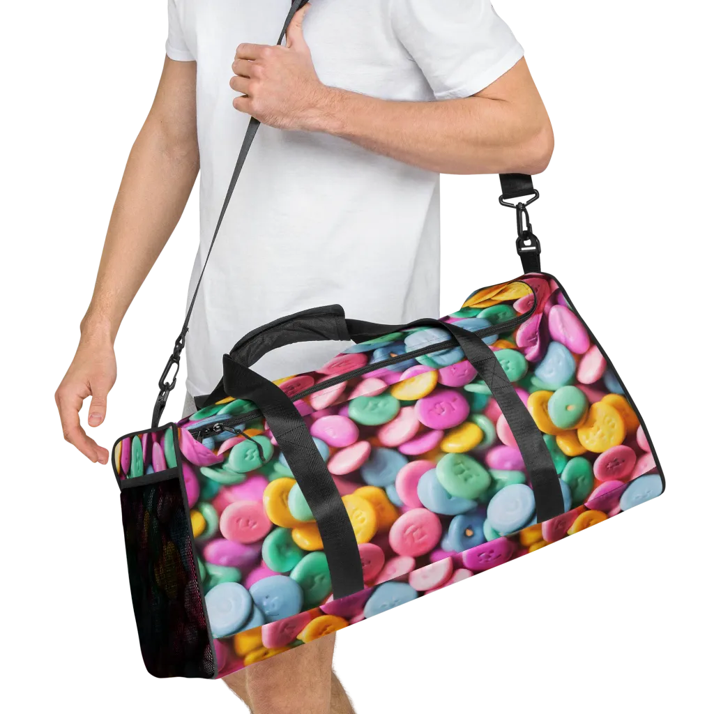 Candy Confetti on Duffle Bag — Right Front