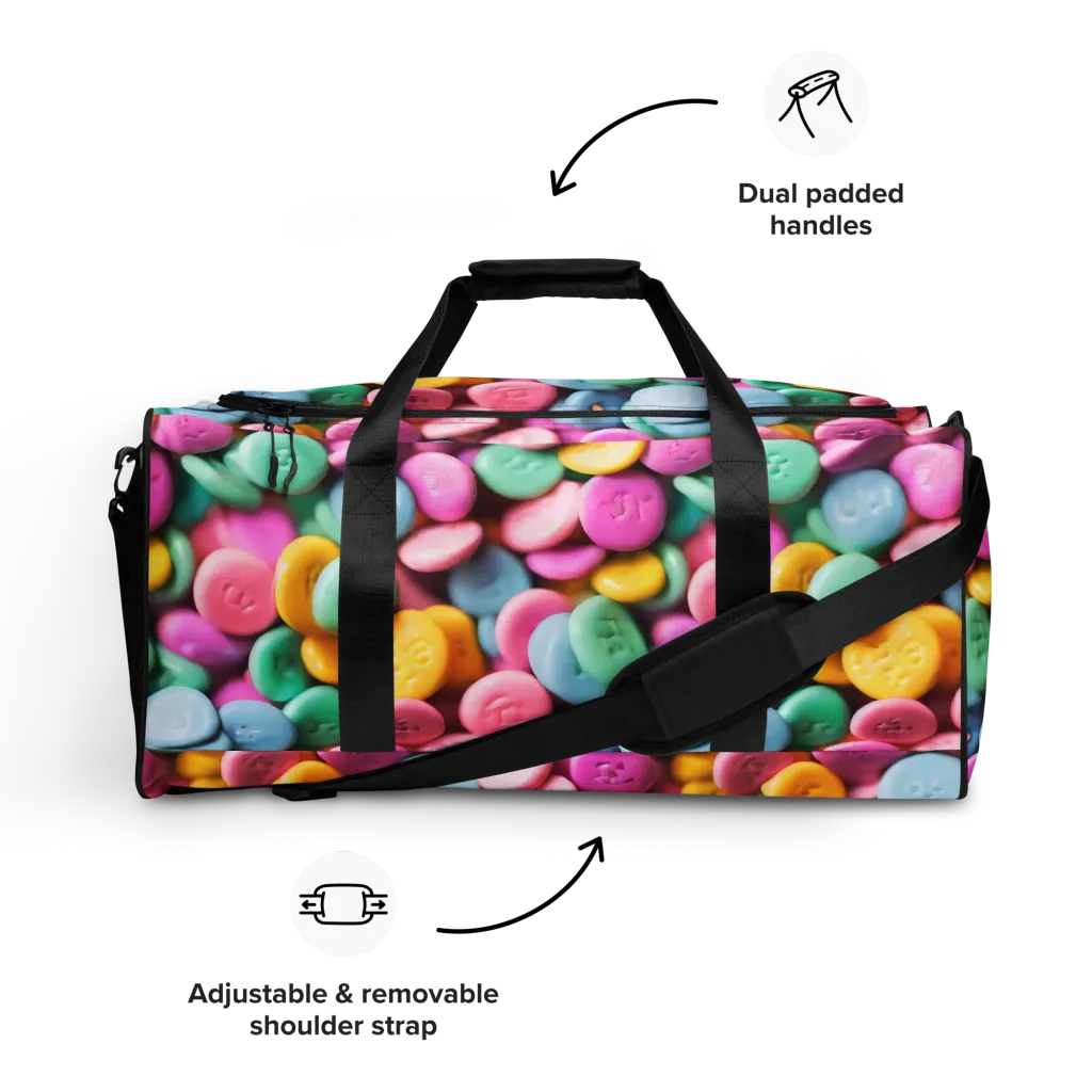 Candy Confetti on Duffle Bag — Front