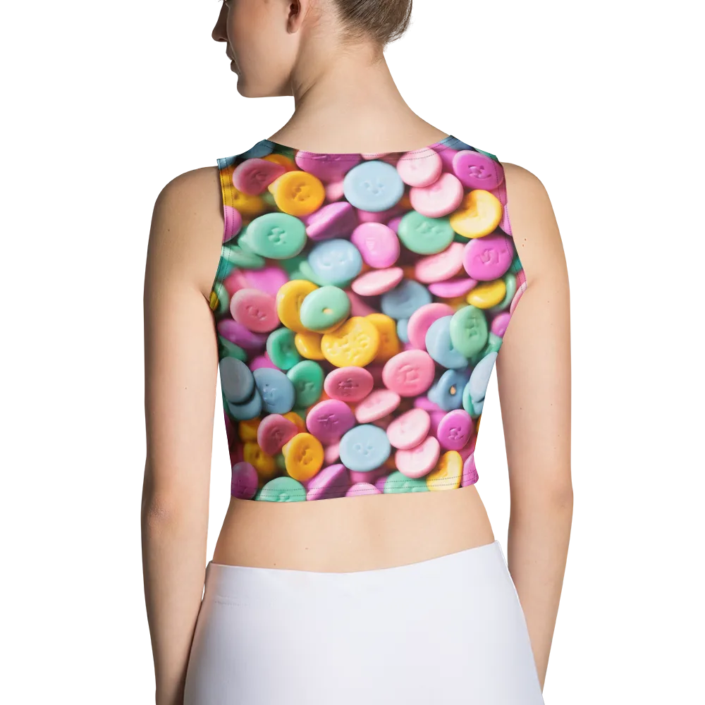 Candy Confetti on Crop Top — Back