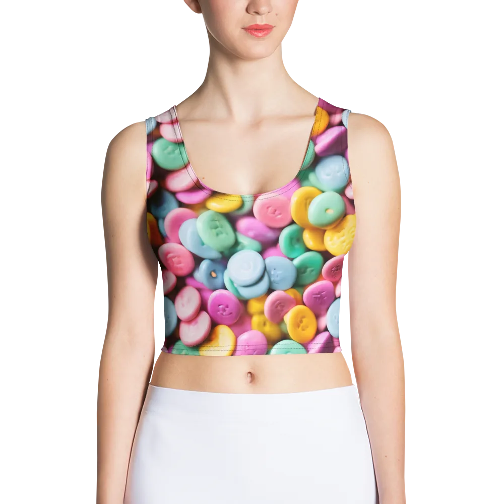 Candy Confetti on Crop Top — Front