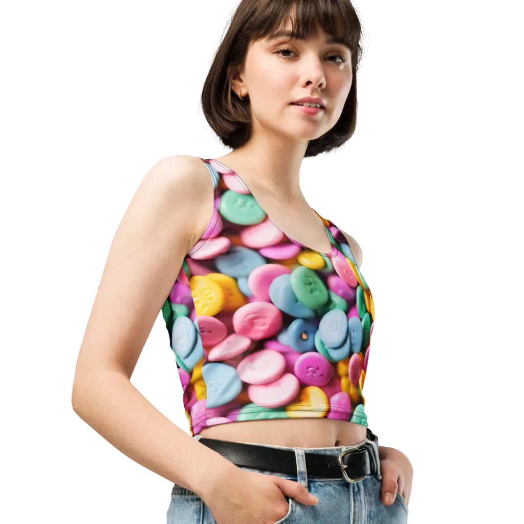 Candy Confetti on Crop Top — Right Front