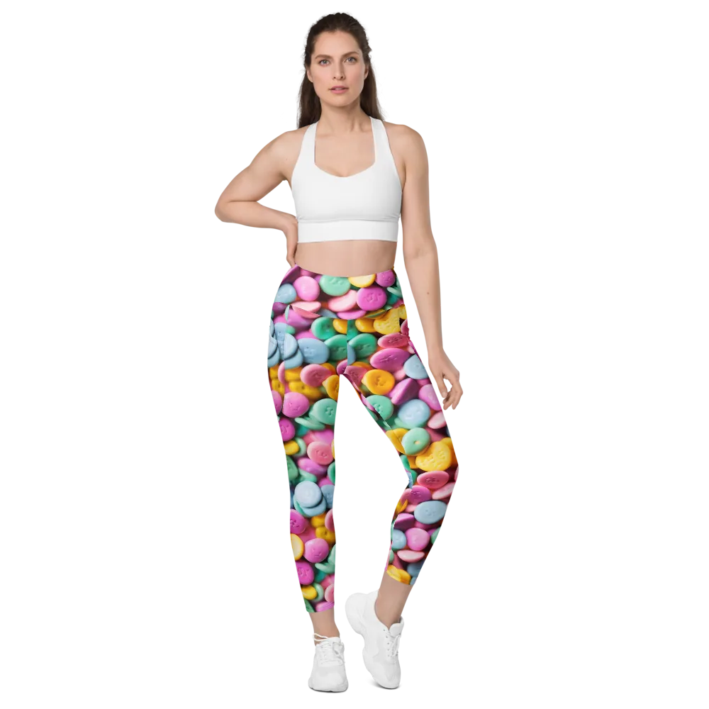 Candy Confetti on Leggings with Pockets — Front