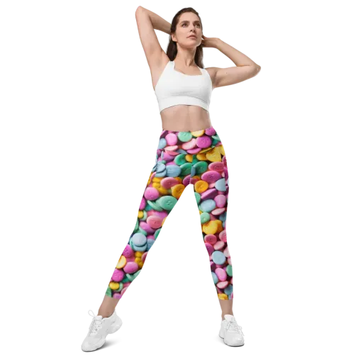 Candy Confetti on a Leggings with Pockets