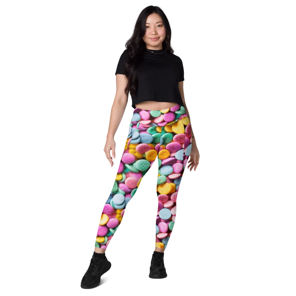 Candy Confetti on Leggings with Pockets — Front