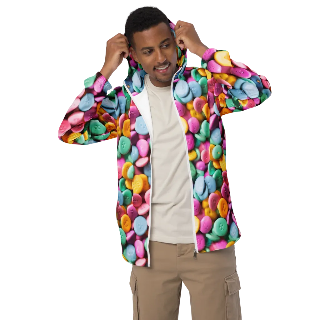 Candy Confetti on Men's Windbreaker — Front