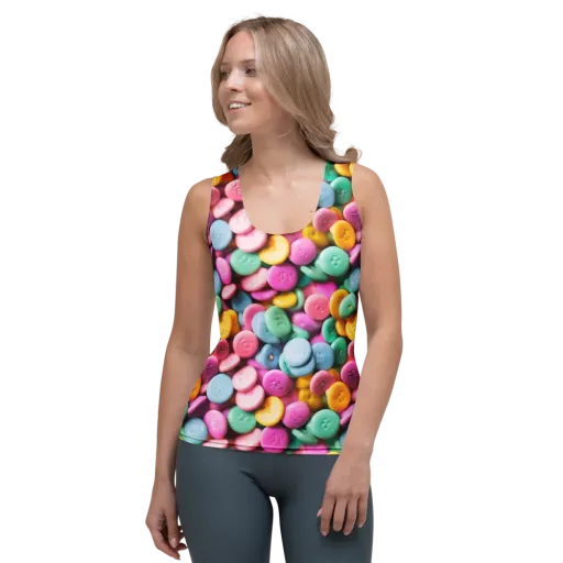 Candy Confetti on a Women's Tank Top