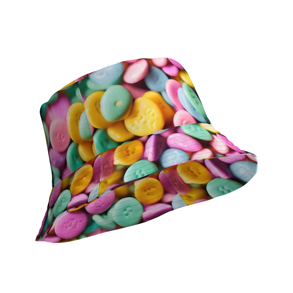 Candy Confetti on Reversible Bucket Hat — Product details Outside
