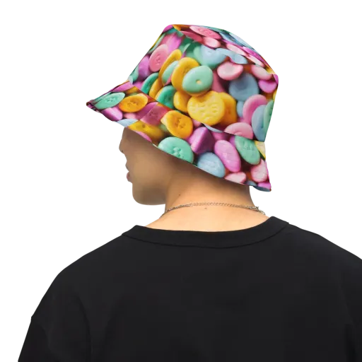Candy Confetti on a Reversible Bucket Hat