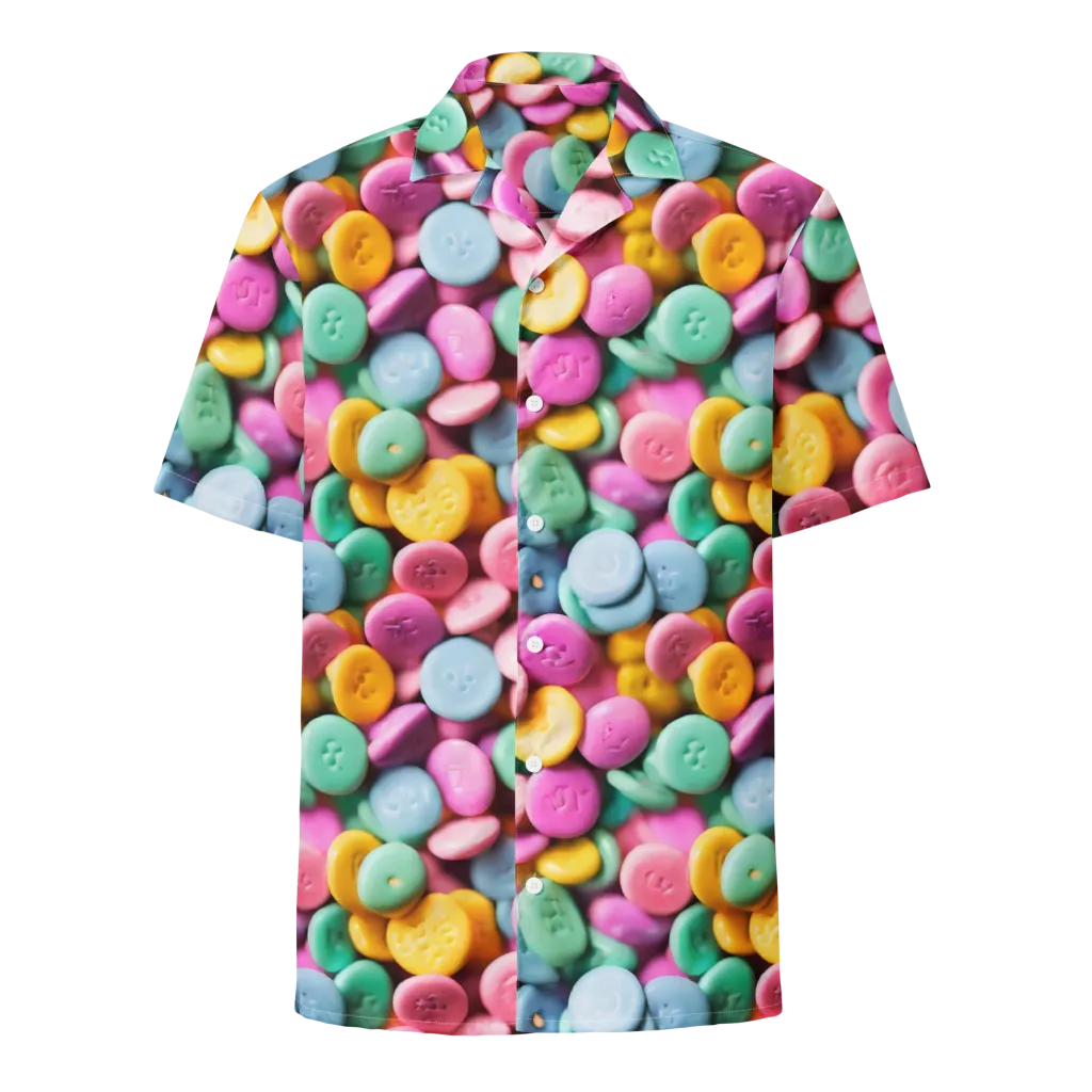 Candy Confetti on Button Shirt — Front