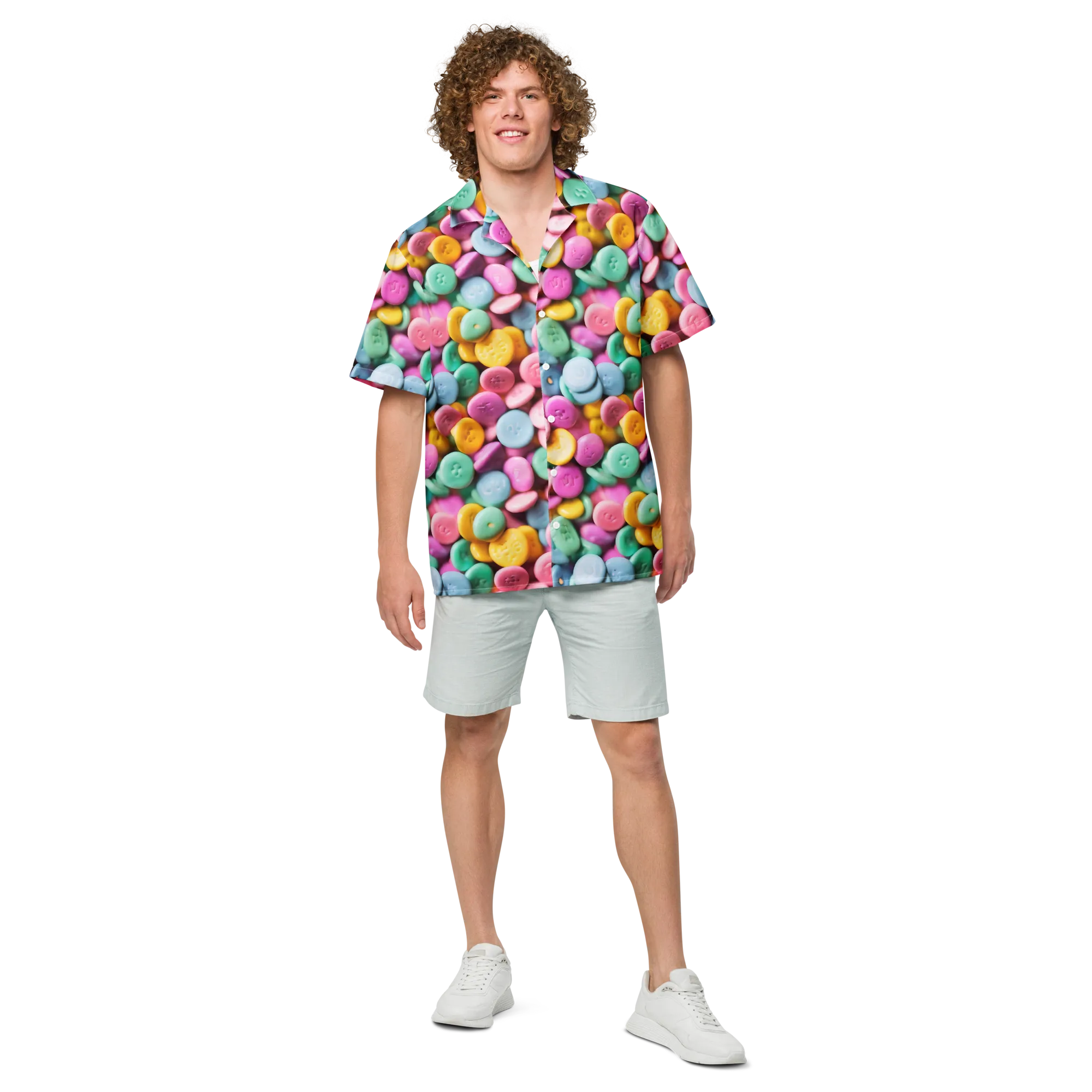 Candy Confetti on Button Shirt — Front