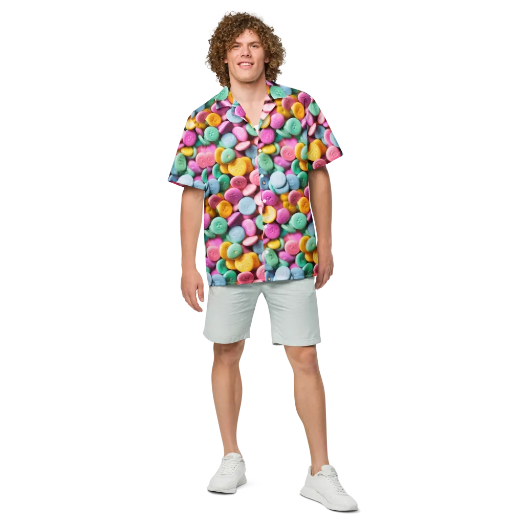 Candy Confetti on Button Shirt — Front