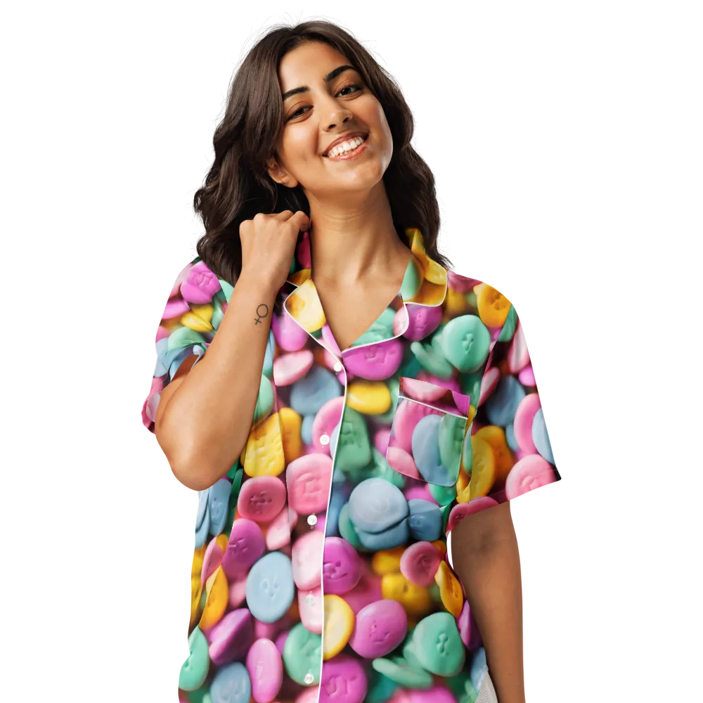Candy Confetti on Women's Short Sleeve Pajama Top — Front