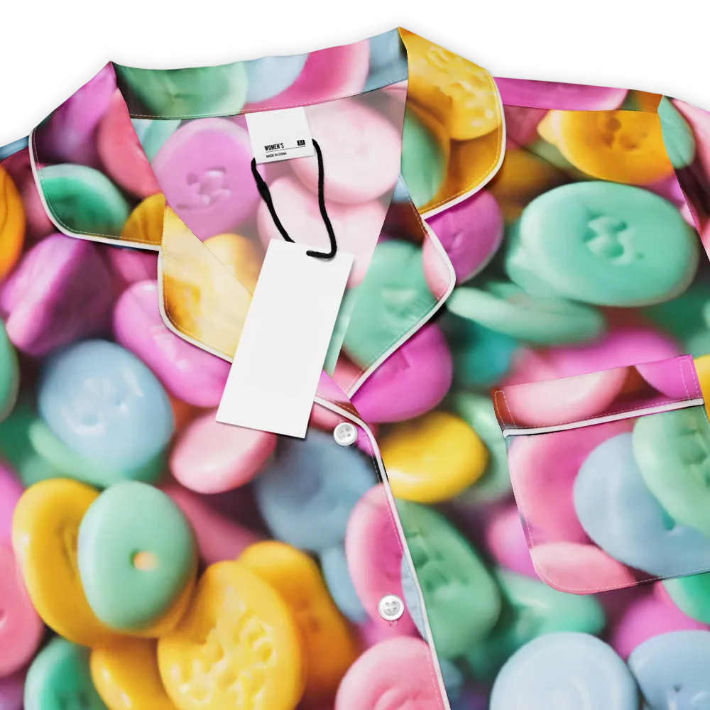 Candy Confetti on Women's Short Sleeve Pajama Top — Product details