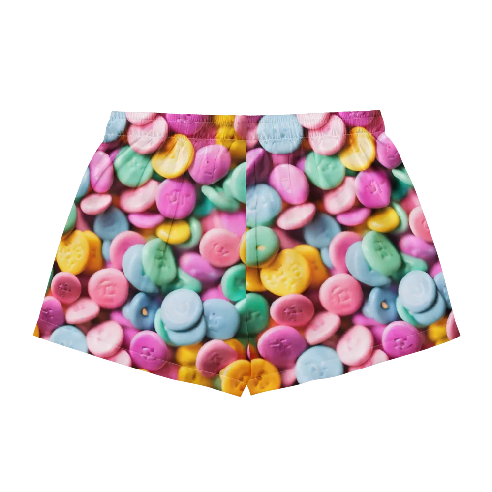 Candy Confetti on Women's Pajama Shorts — Back