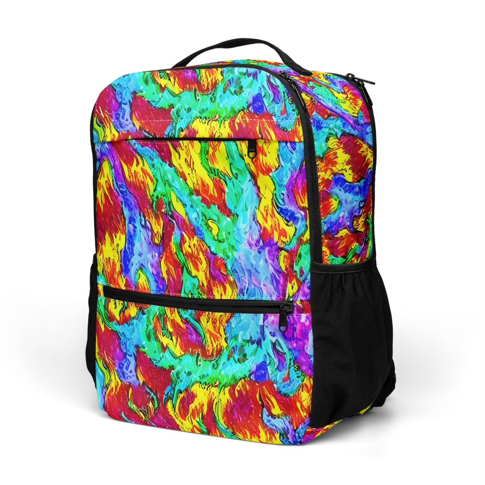 Prismatic Blaze on Utility Backpack — Left Front
