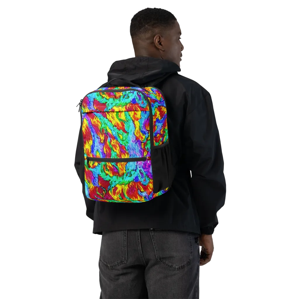 Prismatic Blaze on Utility Backpack — Back