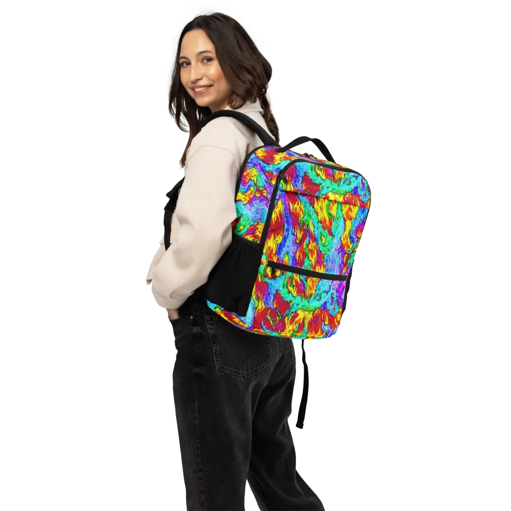 Prismatic Blaze on Utility Backpack — Back
