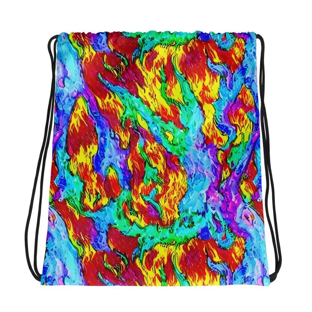 Prismatic Blaze on Drawstring Bag — Photo