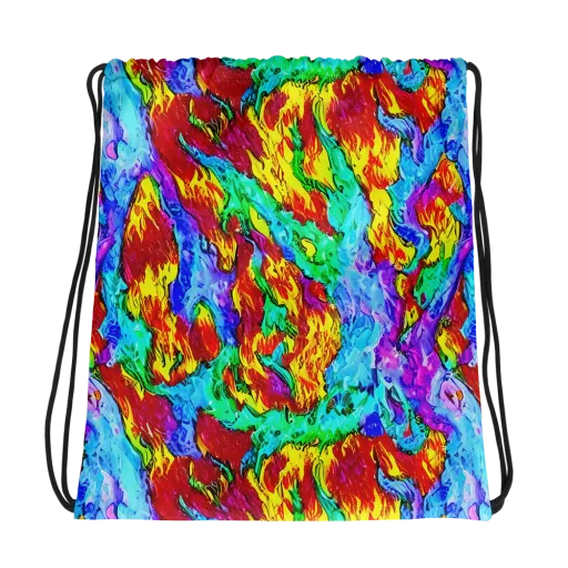Prismatic Blaze on a Drawstring Bag