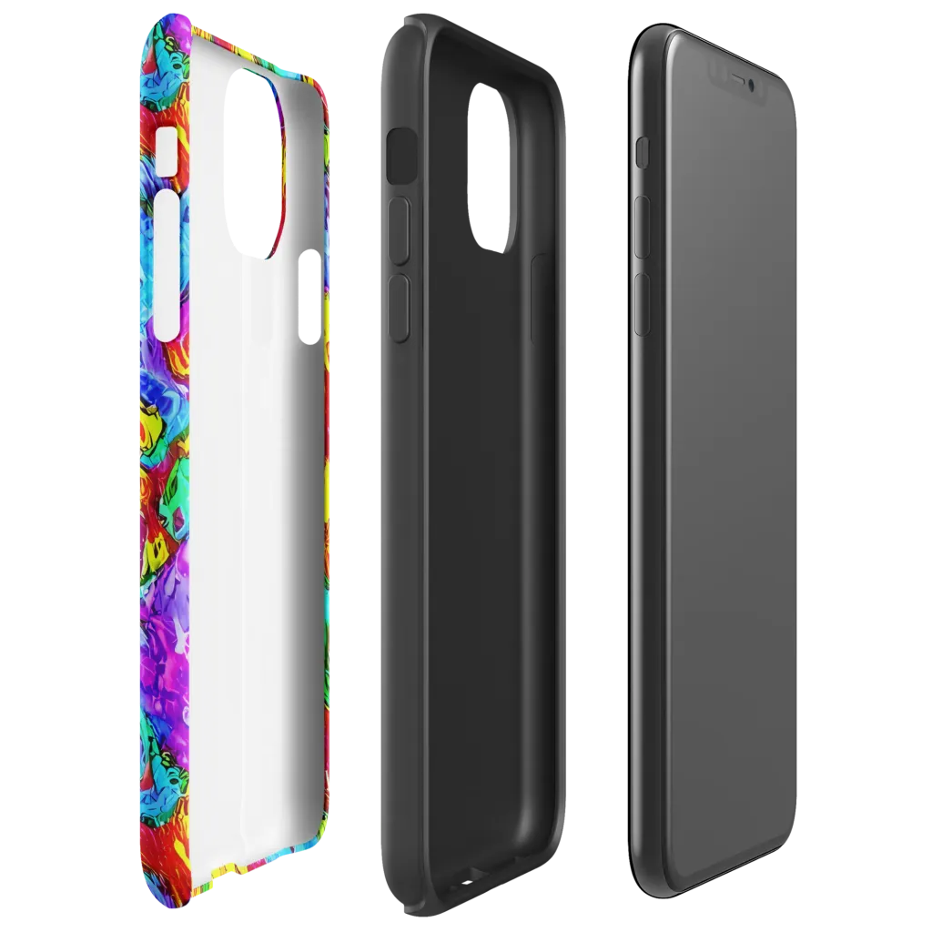 Prismatic Blaze on Tough Case for iPhone® — Right
