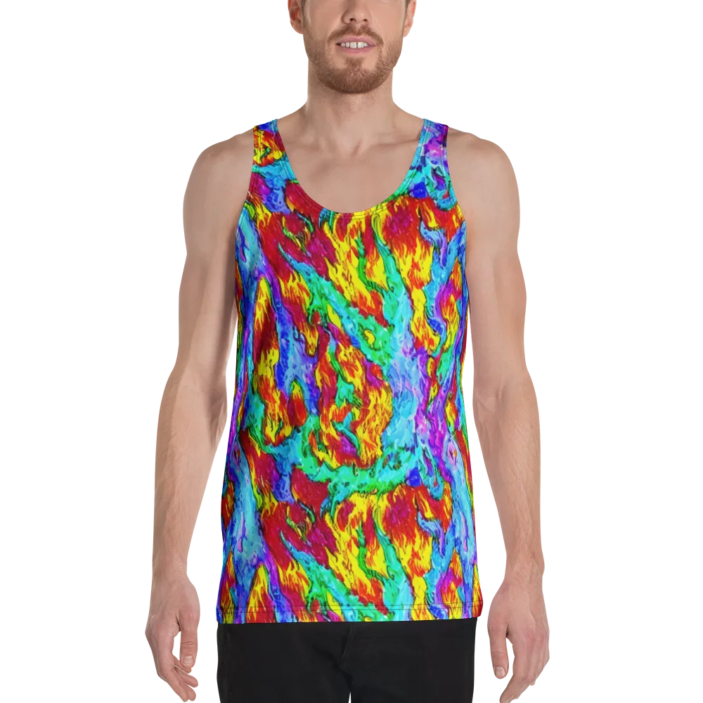 Prismatic Blaze on Men's Tank Top — Front