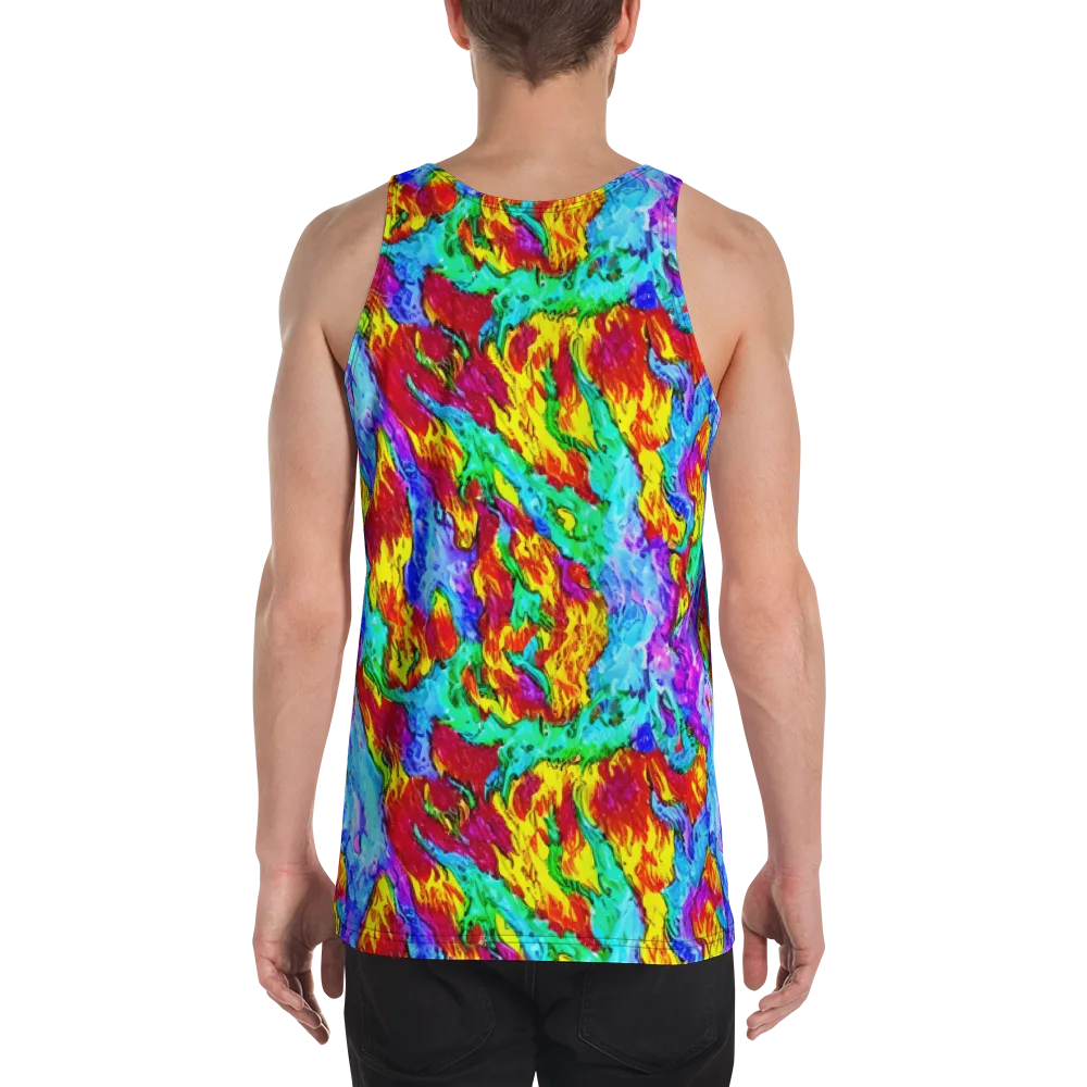 Prismatic Blaze on Men's Tank Top — Back